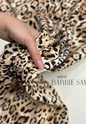 Креп BARBIE SAM Леопард Принтованный