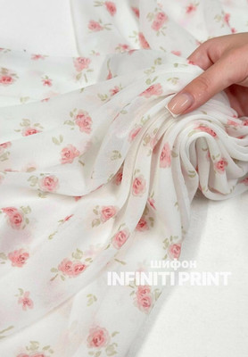 Шифон INFINITI PRINT Бутоны INFINITI PRINT