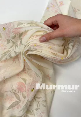 Батист MURMUR Букеты Принтованный