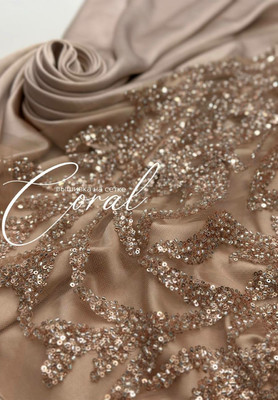 Вышивка на сетке CORAL С рисунком