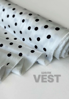 Шелк Vest горошины Шелк искусственный