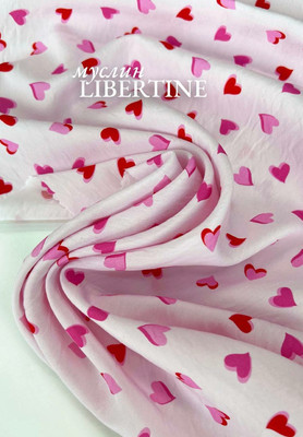 Муслин LIBERTINE Мелкие сердечки Муслин