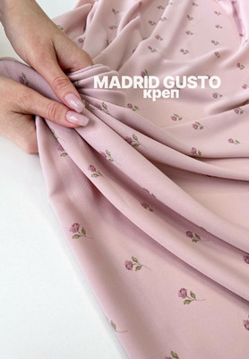 Креп MADRID GUSTO Бутоны Принтованный