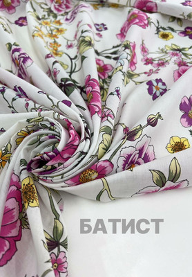 Батист цветочный Батист