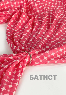 Батист розовые лепестки Батист