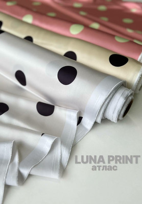 Атлас LUNA PRINT Горох Атлас