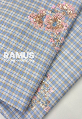 Сорочечная ткань с вышивкой RAMUS Сорочечная