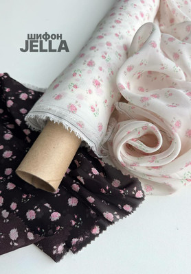 Шифон JELLA розовые бутоны Шифон